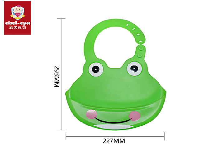 100% Waterproof Soft Silicone Bib , Washable Reusable Baby Bibs Easy To Clean