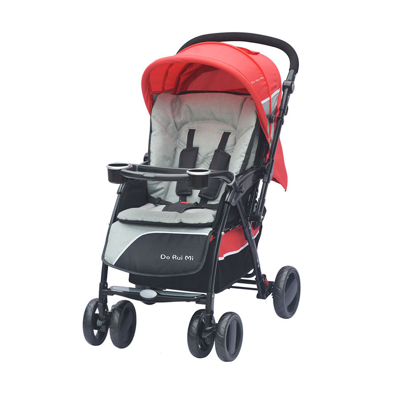 SS fabric Baby Pushchair Stroller 9.6kg With Adjustable Canopy