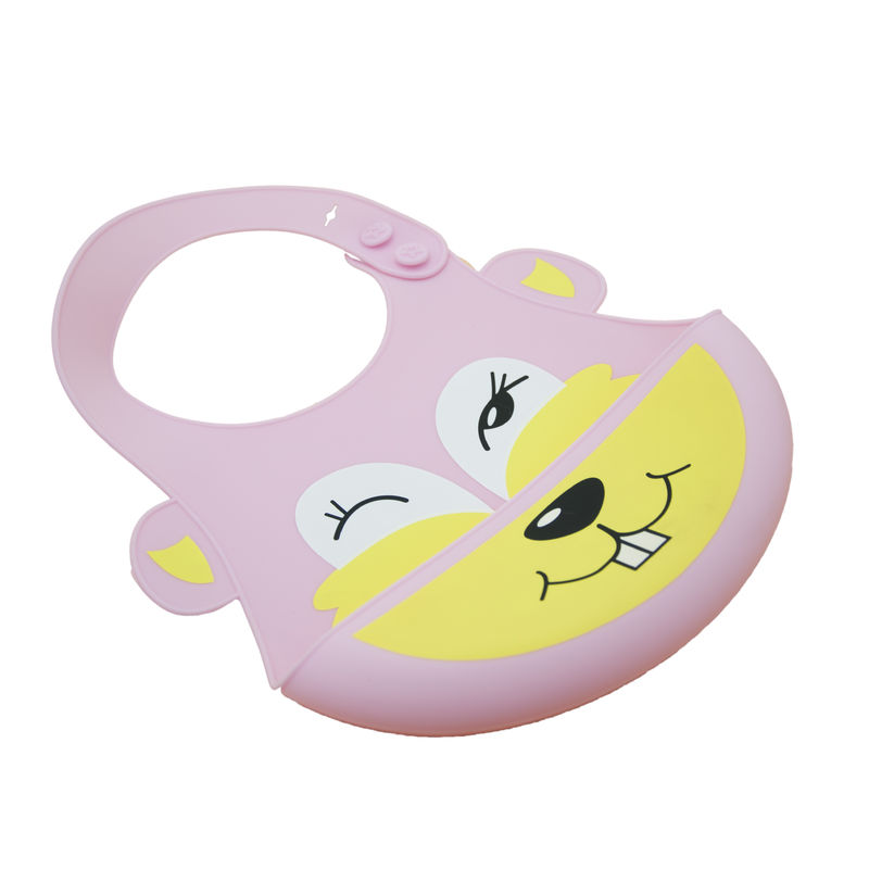 Infant Care Food Grade Silicone Baby Bib 29*21cm