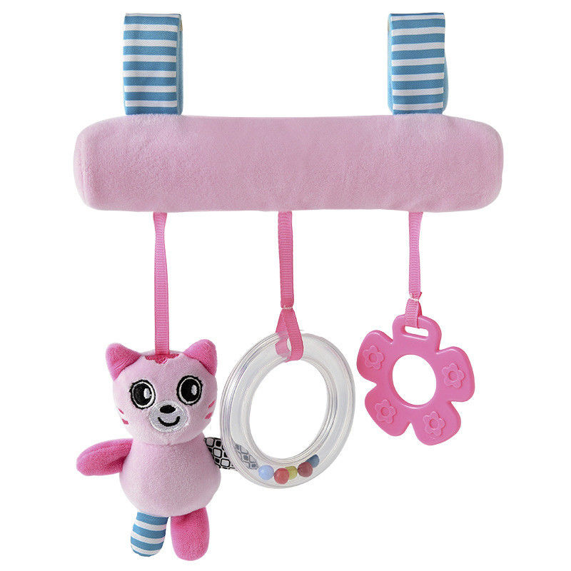 PP Cotton Cartoon Animal Plush Rattle Toys Stuffed Doll
