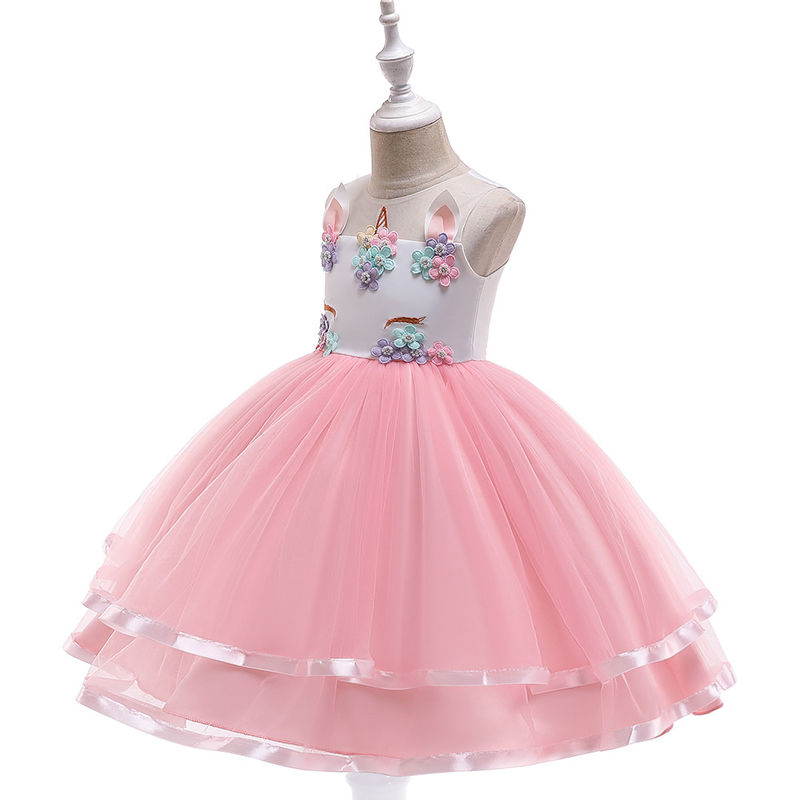 A Line Flower Holiday Birthday Wedding Party Dresses 14years Size